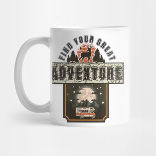 Find your great adventure, Camping RV vintage, Camping partners for life,  Retro RV camping Mug